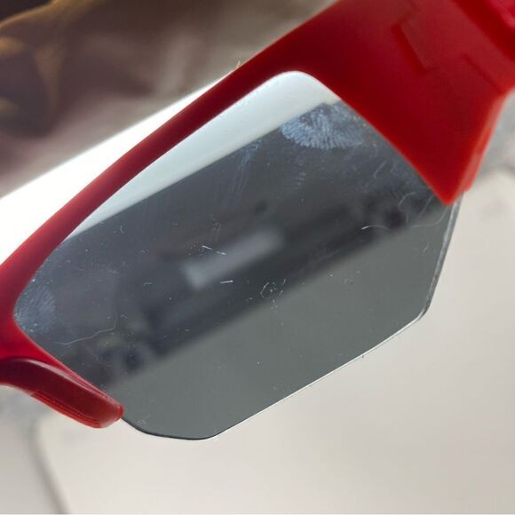 SPY OPTIC ALPHA SUNGLASSES 68/14/125 RED WITH GRAY LENS -H87 - Picture 6 of 9